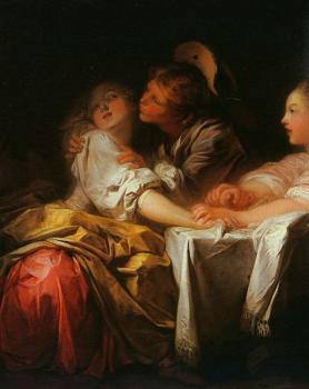 Jean-Honore Fragonard : The Stolen Kiss